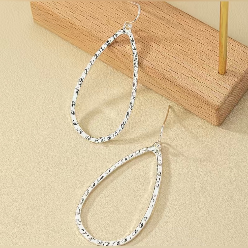 Water Drop Shape Pendant Earrings